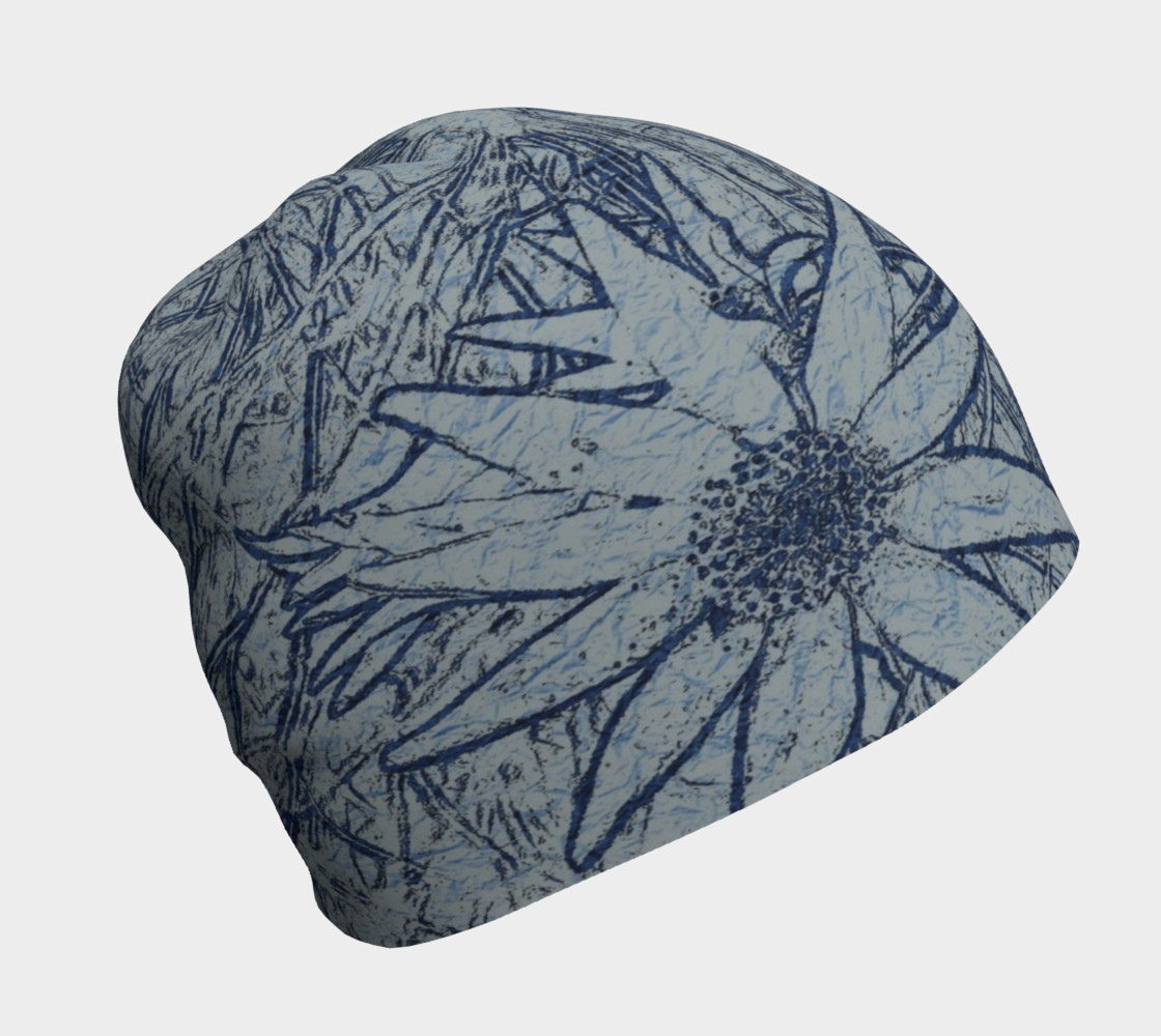 Flannel Flower Indigo beanie for her preview #1