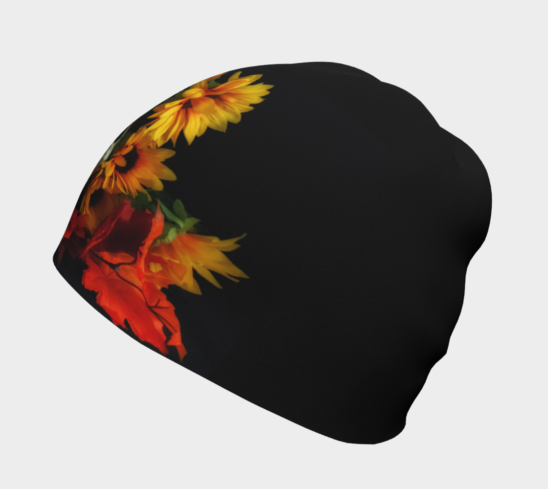 Skull and Flowers Beanie Cap preview #2