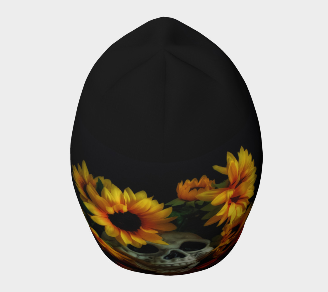 Skull and Flowers Beanie Cap preview #5