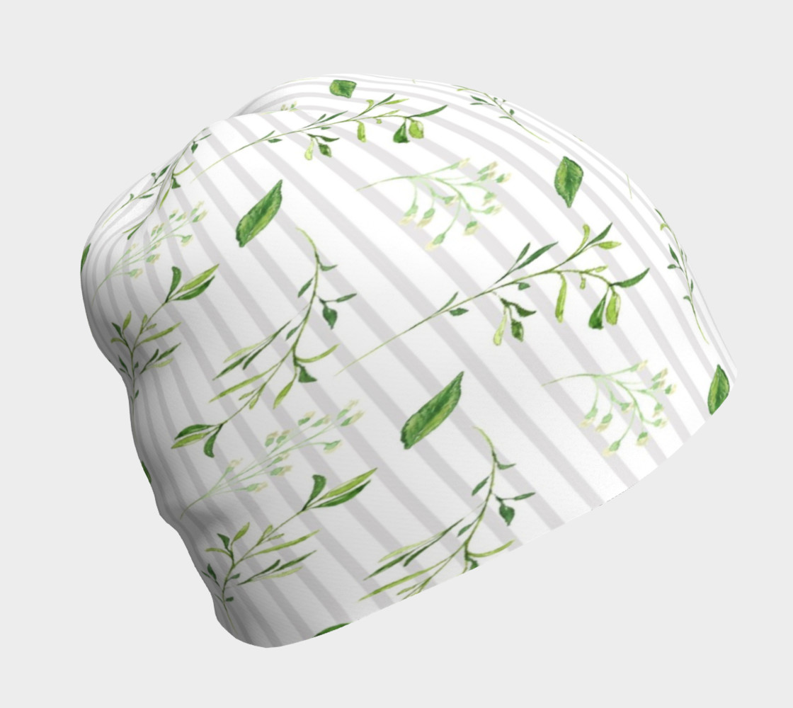 Summertime Greenery Beanie Hat preview #1