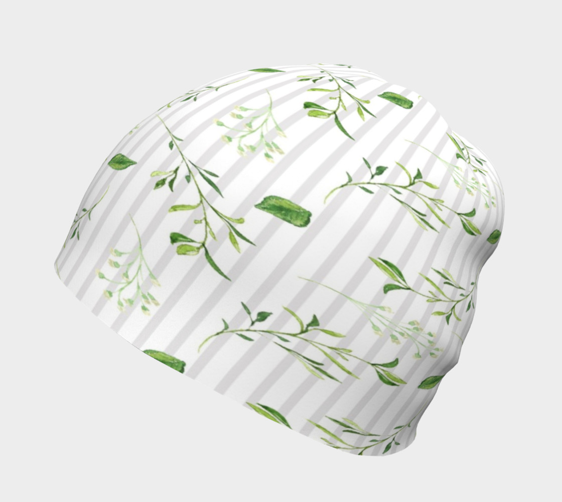 Summertime Greenery Beanie Hat preview #2