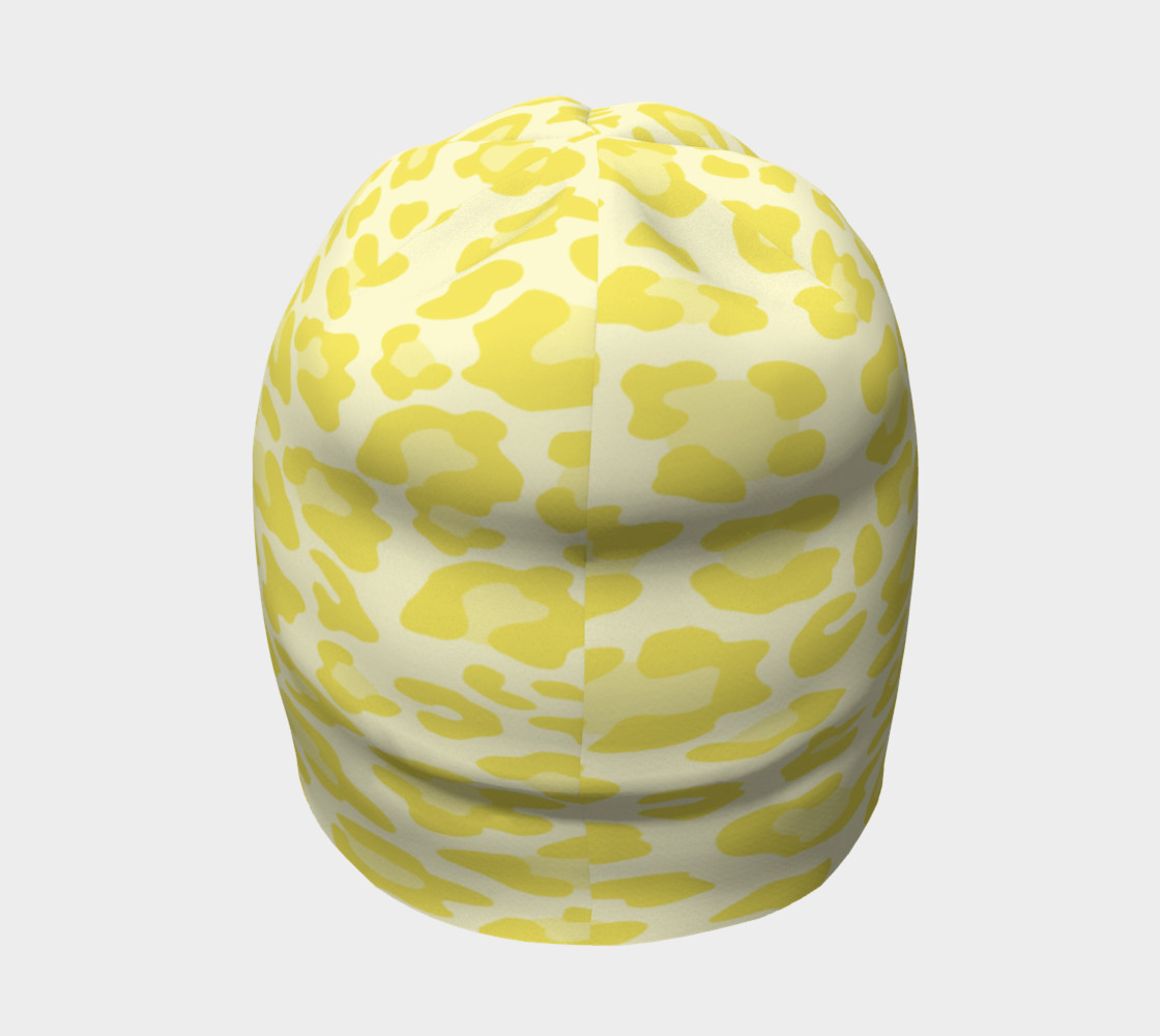 Aperçu de Yellow Leopard Beanie Hat #4