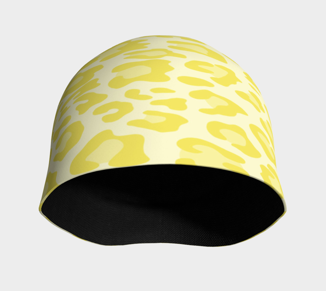 Aperçu de Yellow Leopard Beanie Hat #3