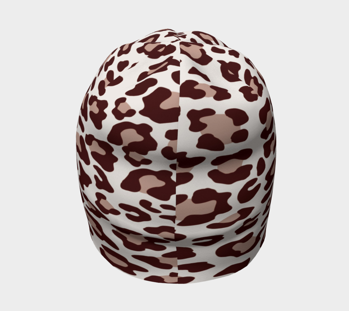 Aperçu de Brown Leopard Beanie Hat #4