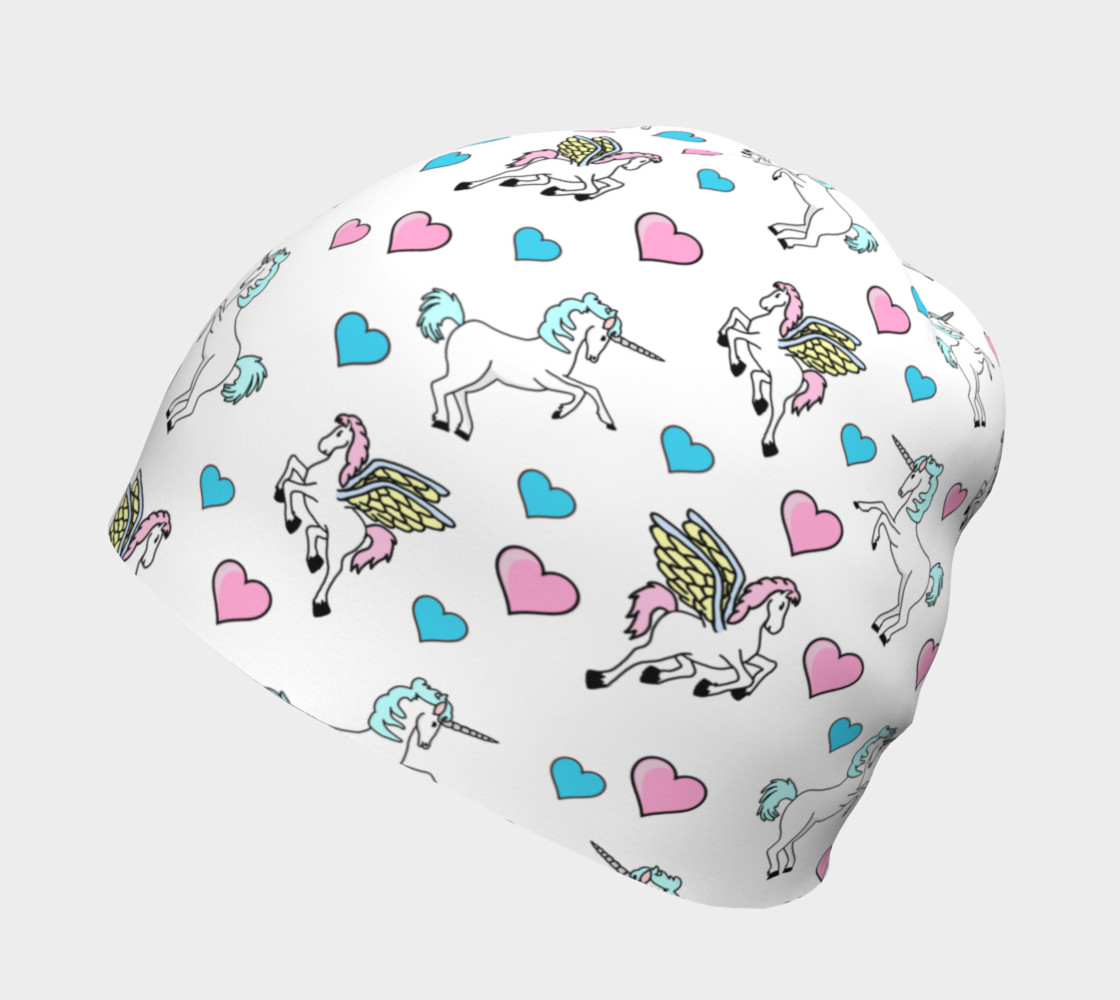 Blue and pink Hearts, Unicorns and Pegasus preview #2