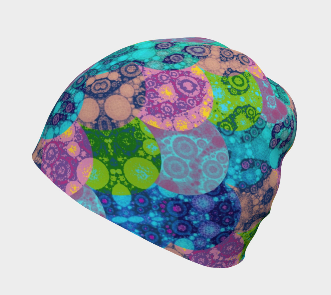 Rainbow Cheetah Print Adult And Kids Beanie preview #2