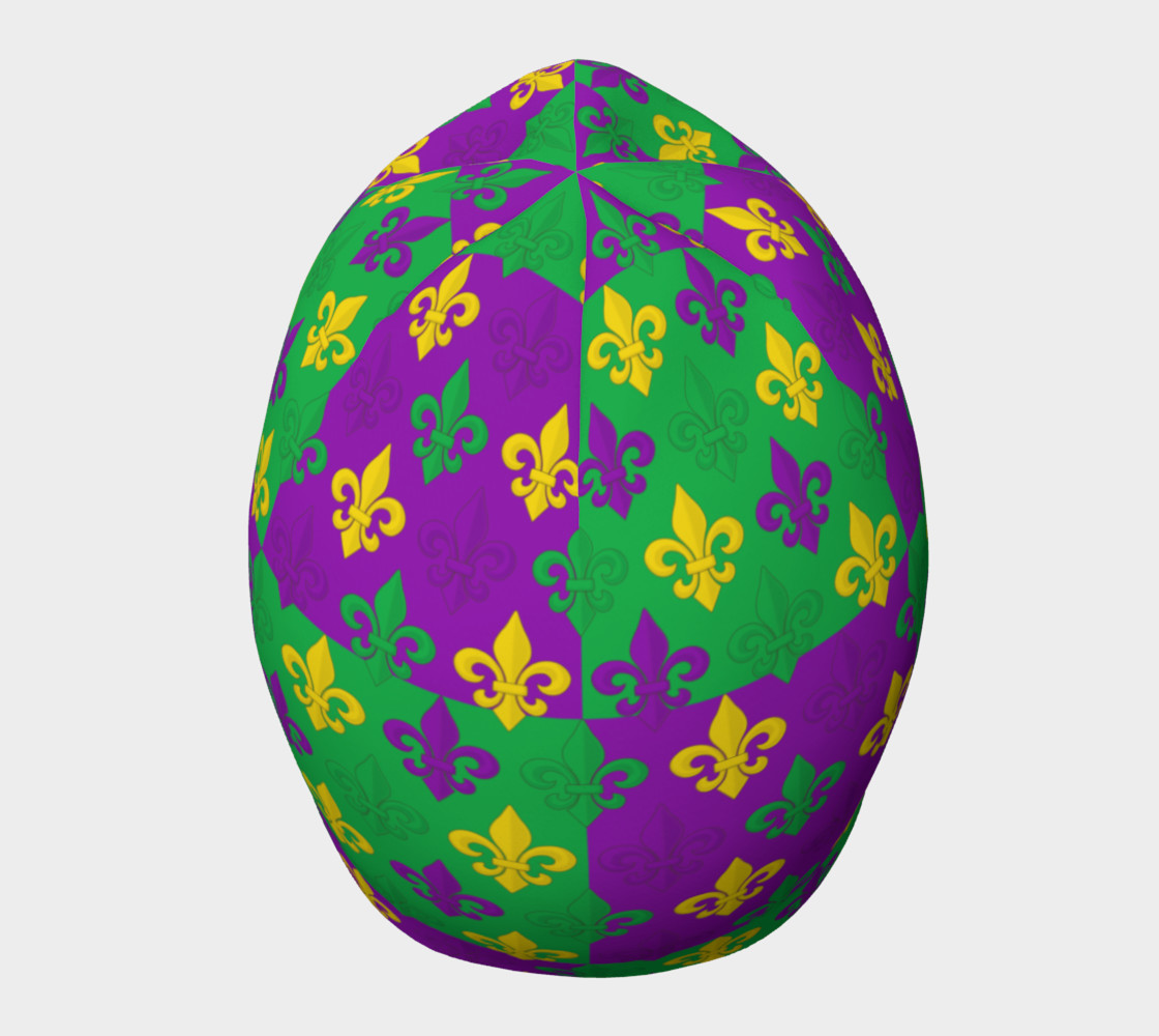 Mardi Gras Green Gold Purple Fleur-de-Lis Pattern preview #5