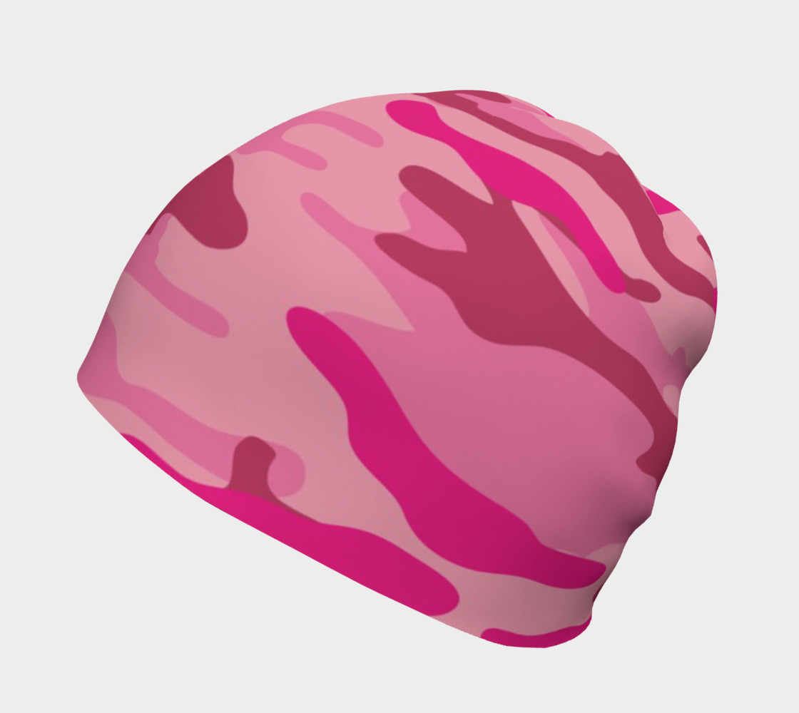 Pink Camouflage Beanie thumbnail #3