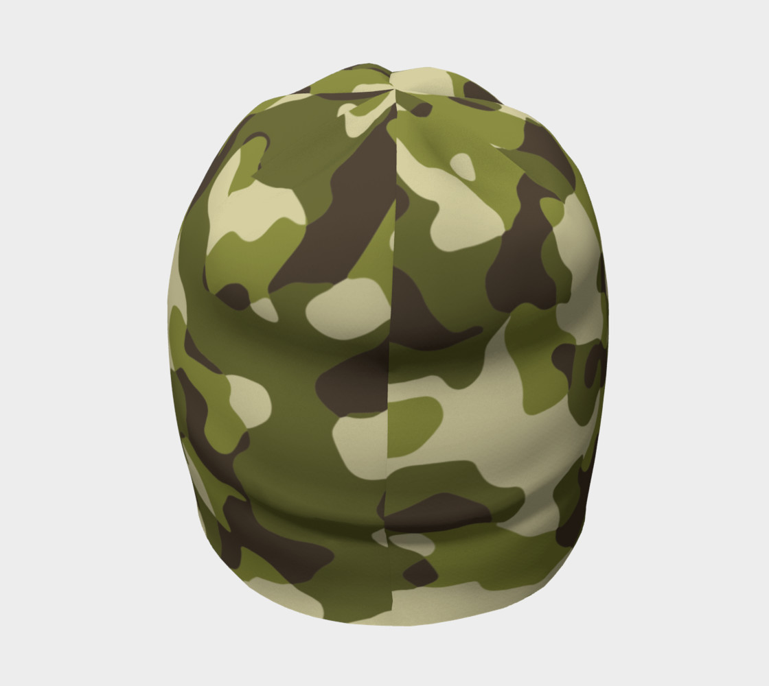 Green Camouflage Beanie preview #4