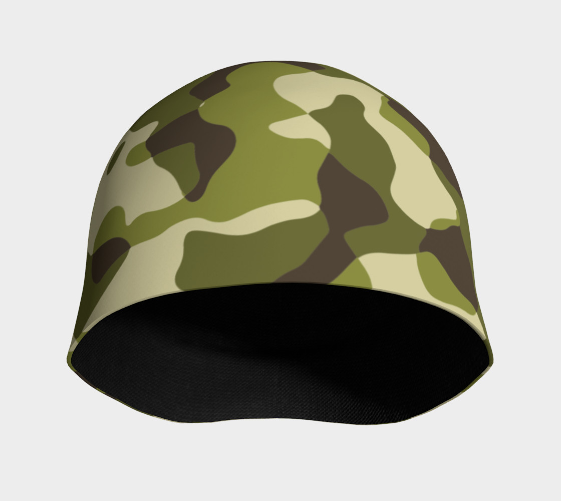 Green Camouflage Beanie preview #3