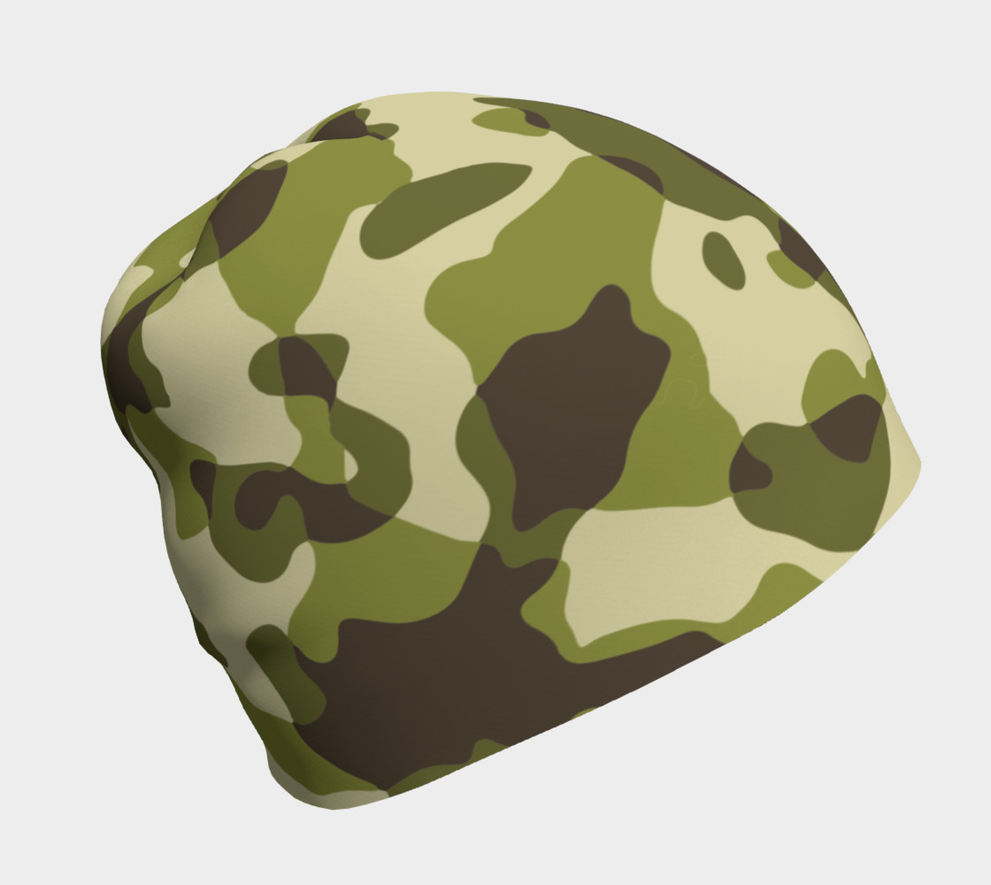Green Camouflage Beanie preview #1