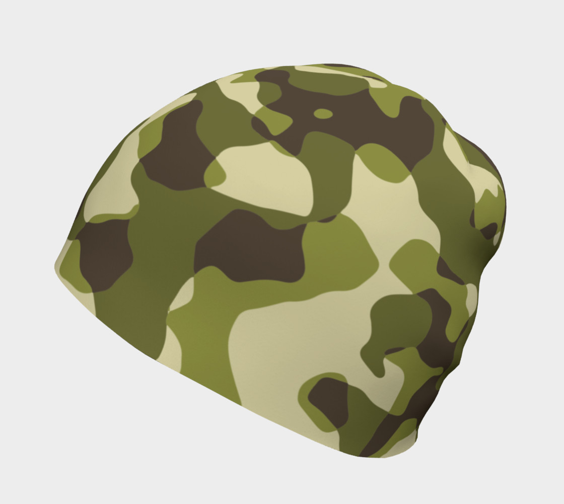 Green Camouflage Beanie preview #2