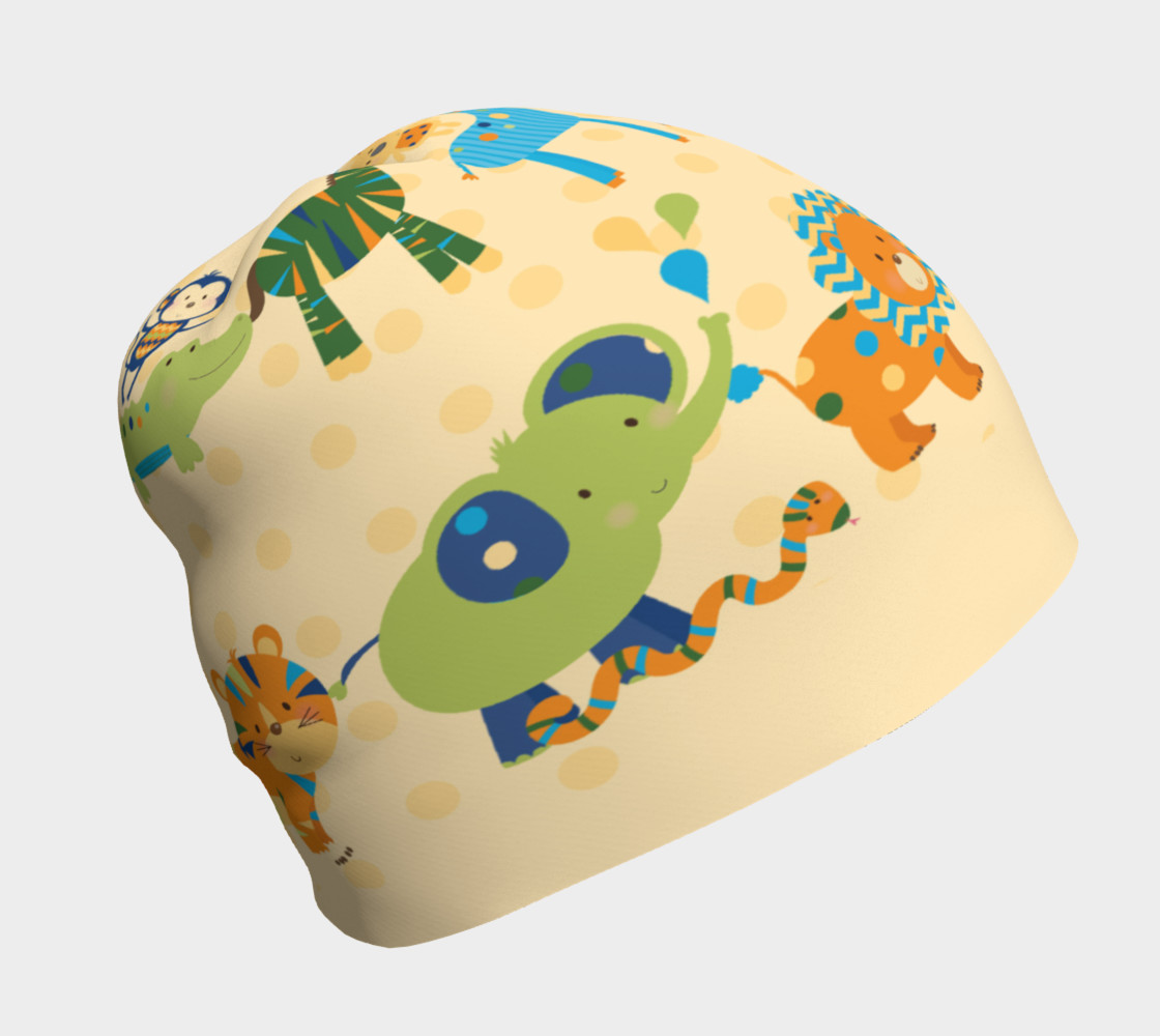 Jungle Animals Beanies 3D preview
