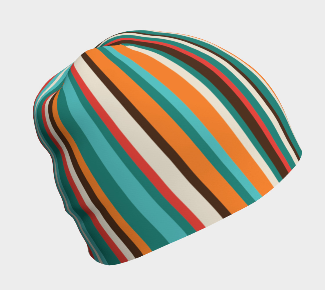 Bold Stripe Beanie Hat preview #1