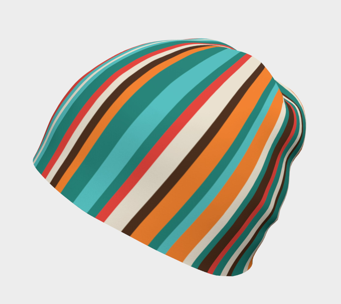 Bold Stripe Beanie Hat preview #2
