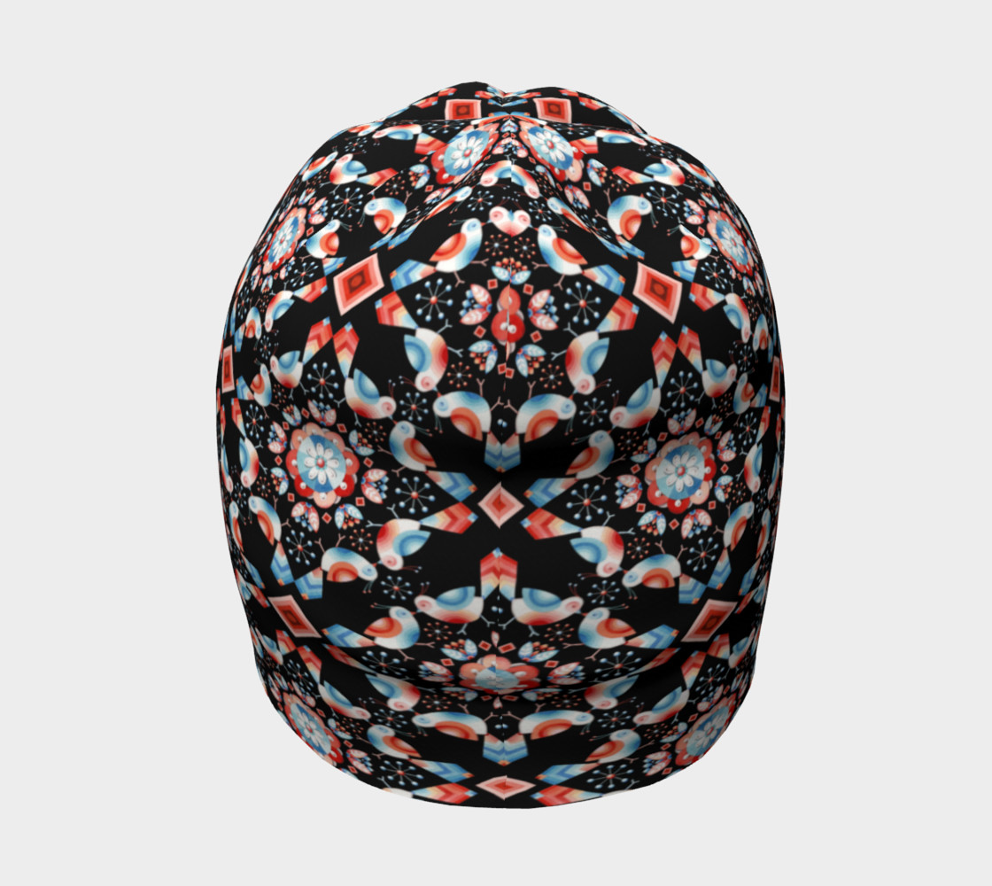 Aperçu de Folkloric Lovebirds Beanie 2 #4