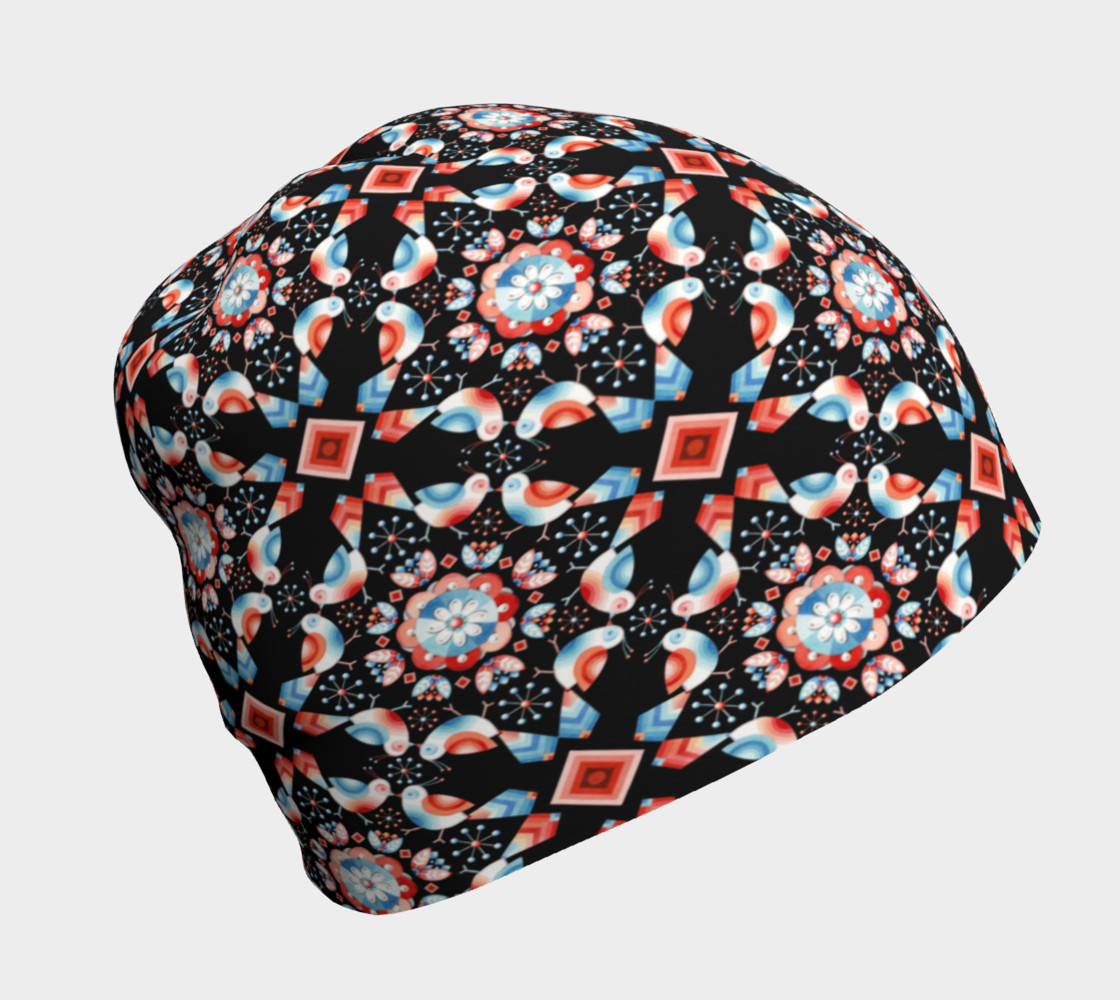Aperçu de Folkloric Lovebirds Beanie 2 #1
