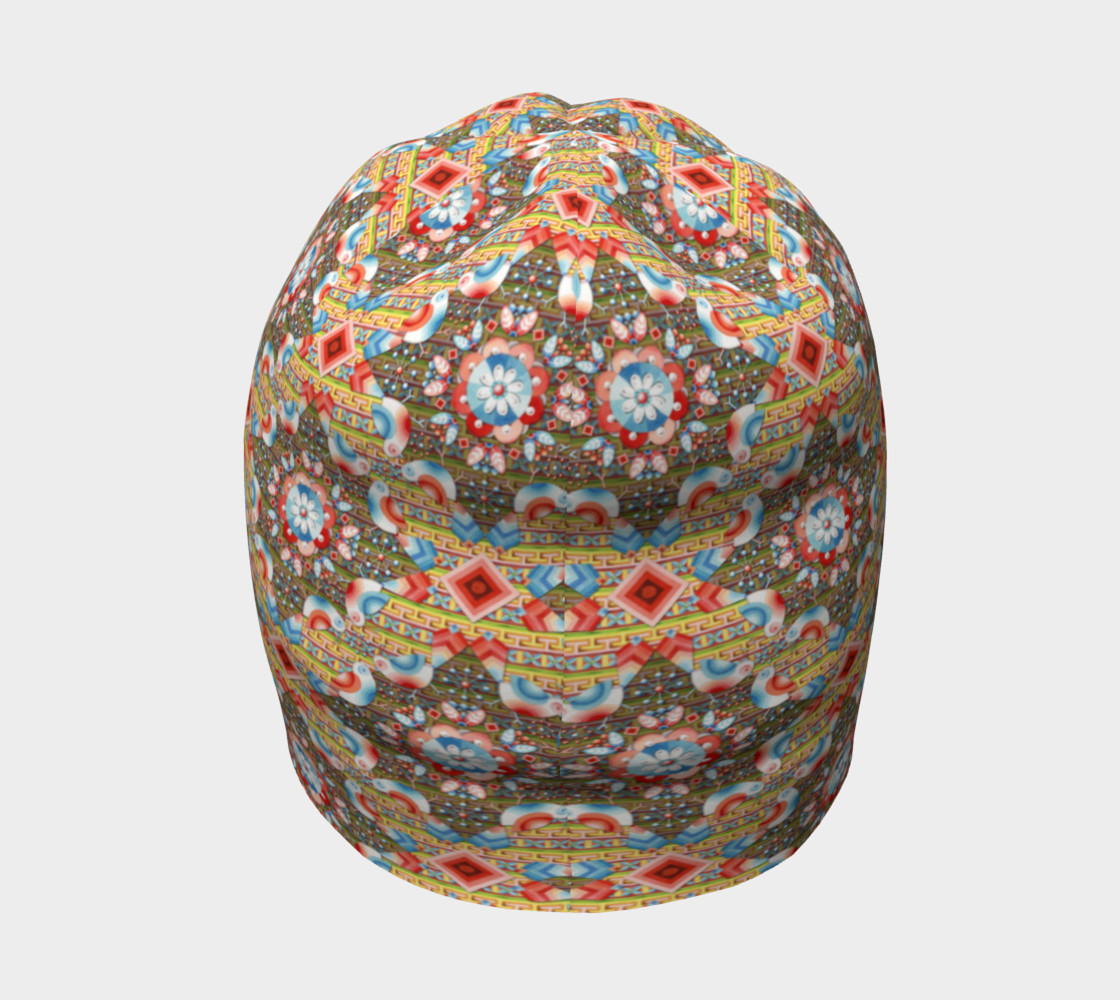 Heraldic Lovebird Beanie smaller print preview #4
