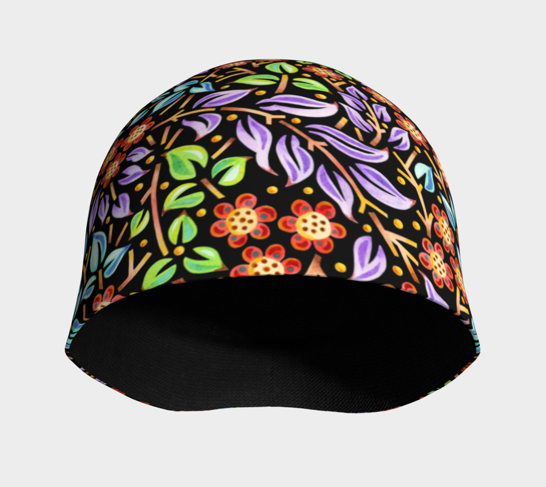 Aperçu de Filigree Floral Beanie smaller print #3