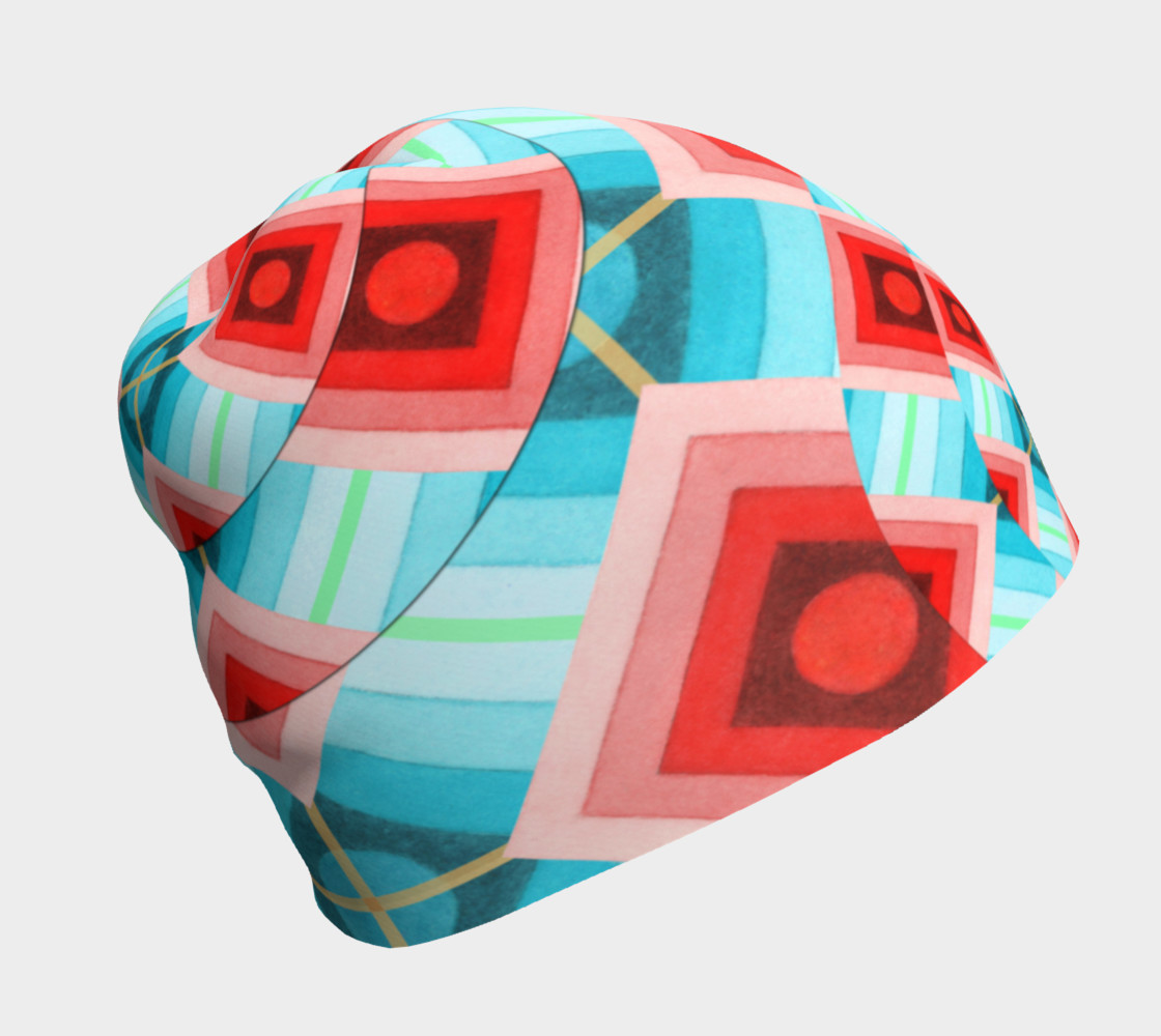 Aperçu de Groovy Argyle Beanie #1