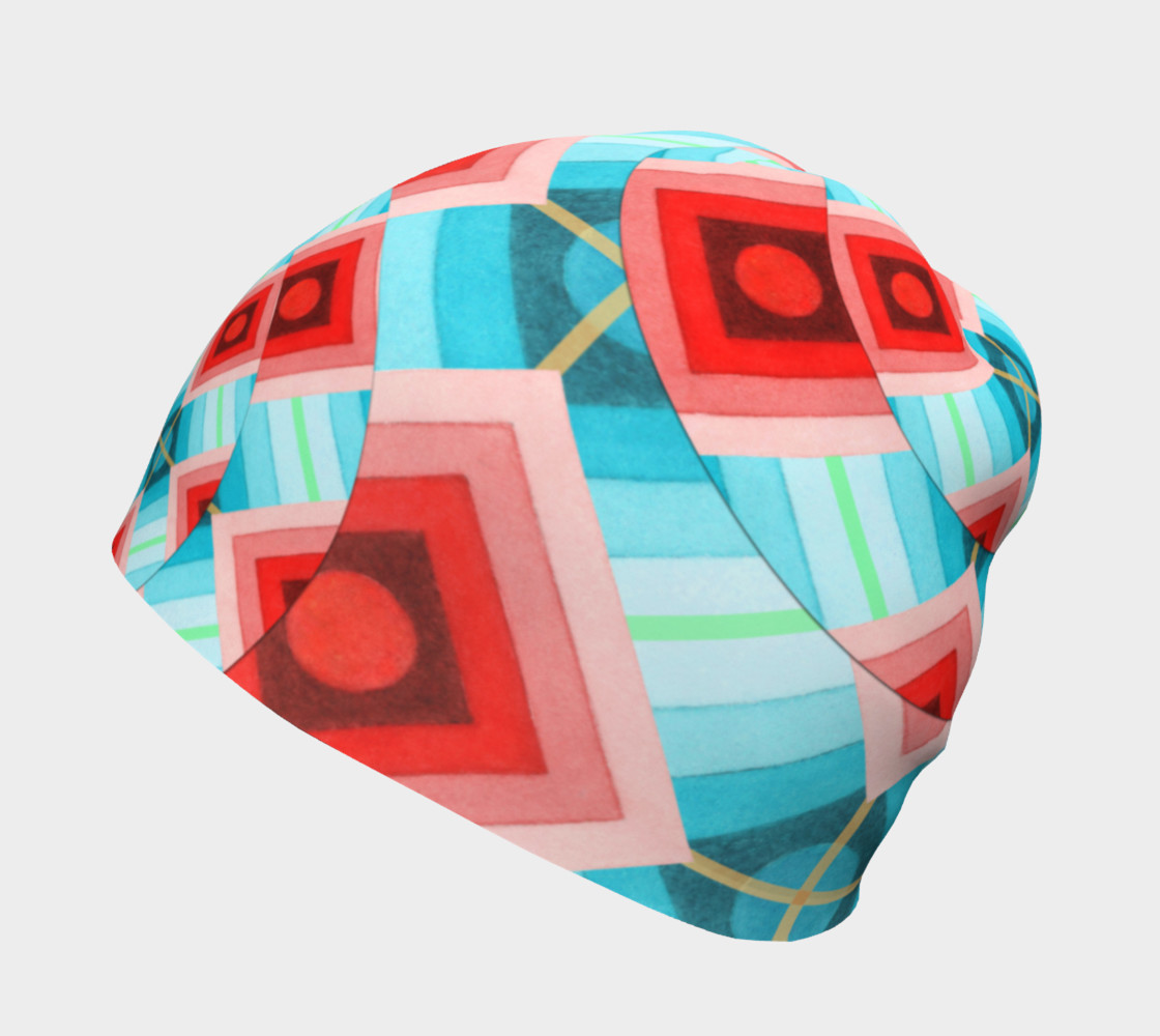 Aperçu de Groovy Argyle Beanie #2