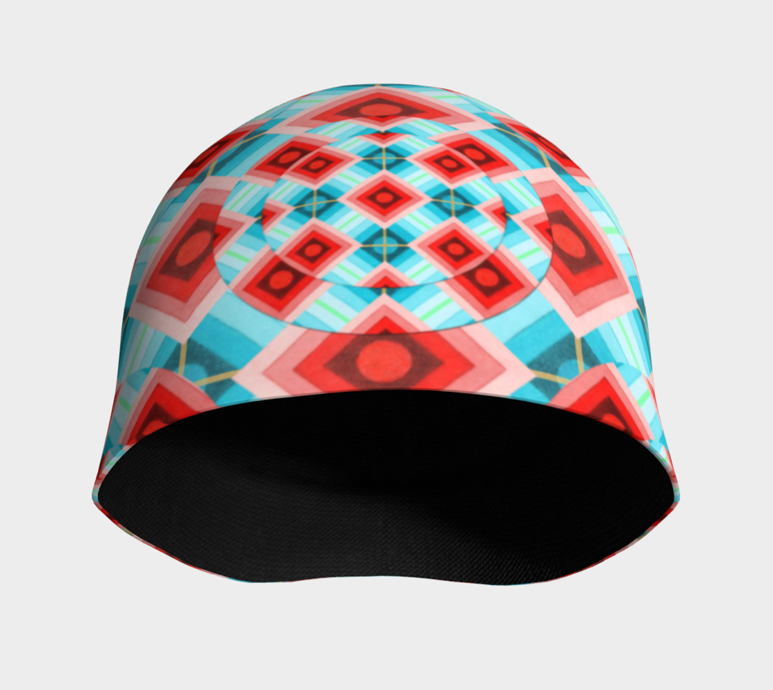 Aperçu de Groovy Argyle Beanie small print #3