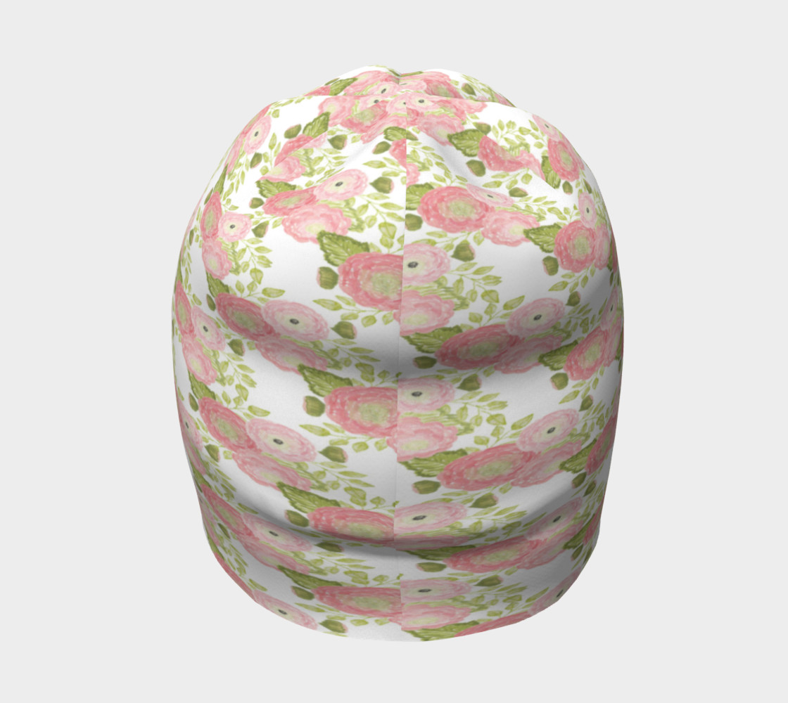 Pink Flowers Beanie preview #4