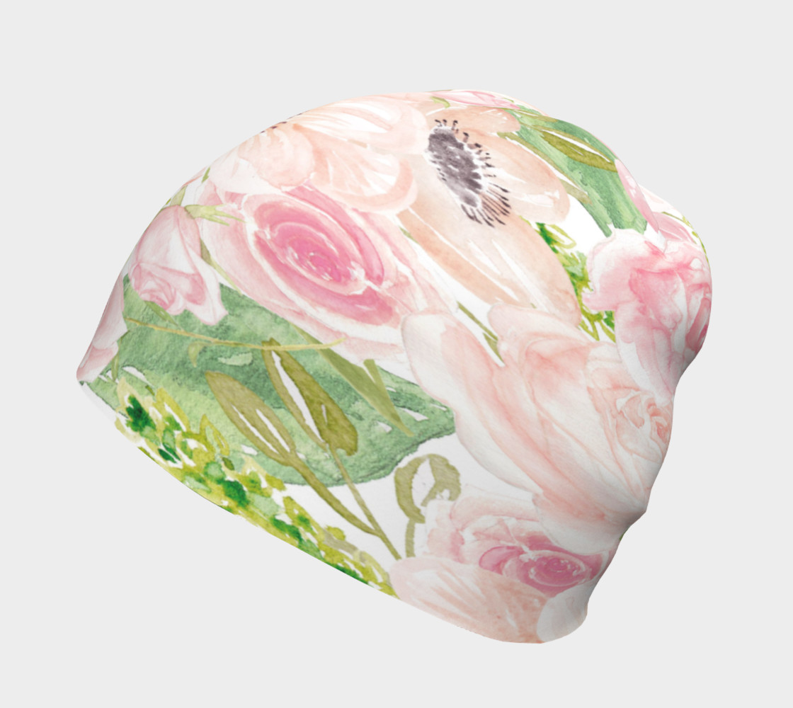 Pink Floral Beanies preview #2