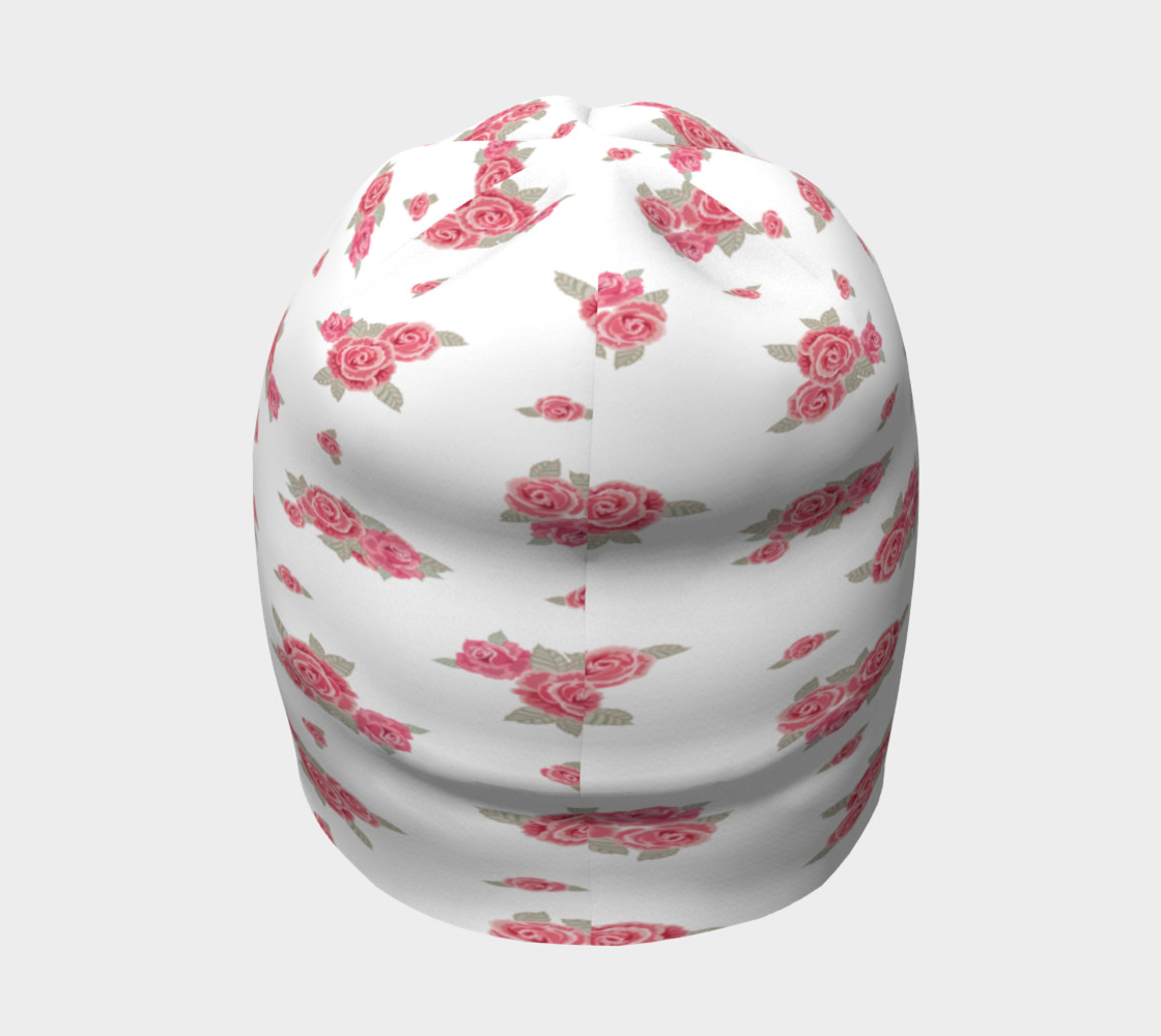 Pink Flowers Beanie preview #4