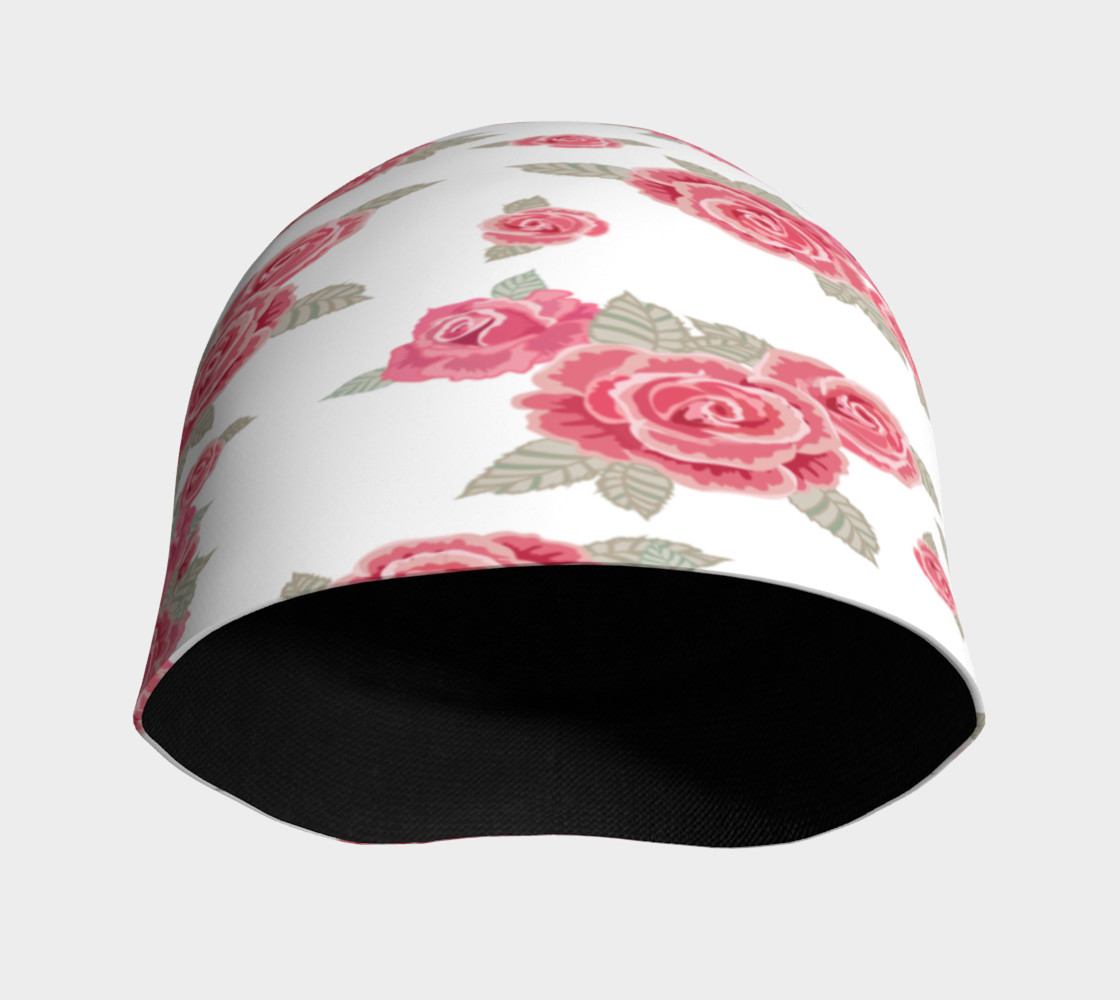Large Pink Flowers Beanies preview #3