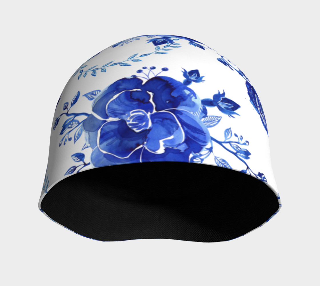 Blue Flowers Beanie preview #3