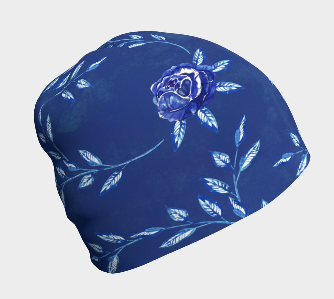 Blue Flowers Beanie preview #1