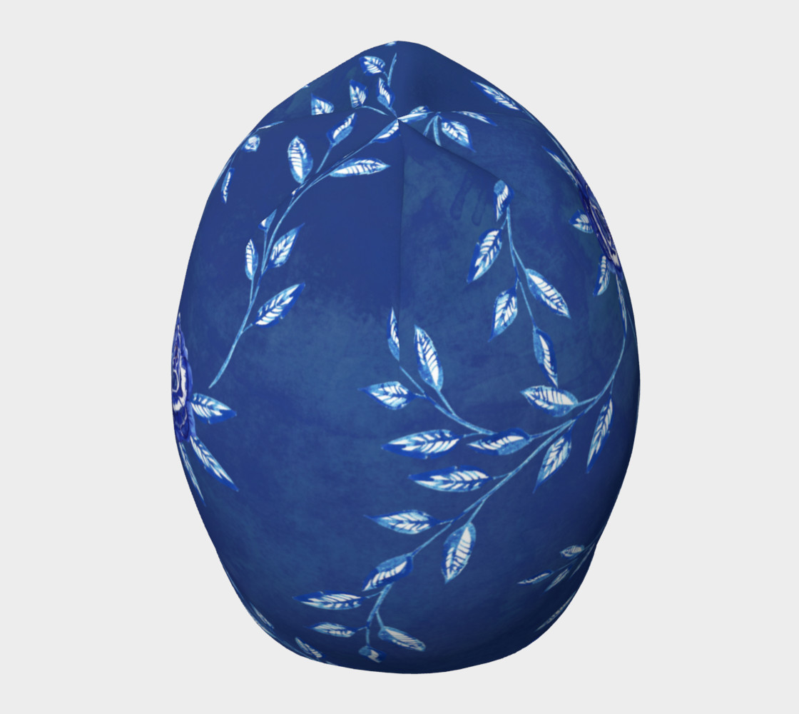 Blue Flowers Beanie preview #5