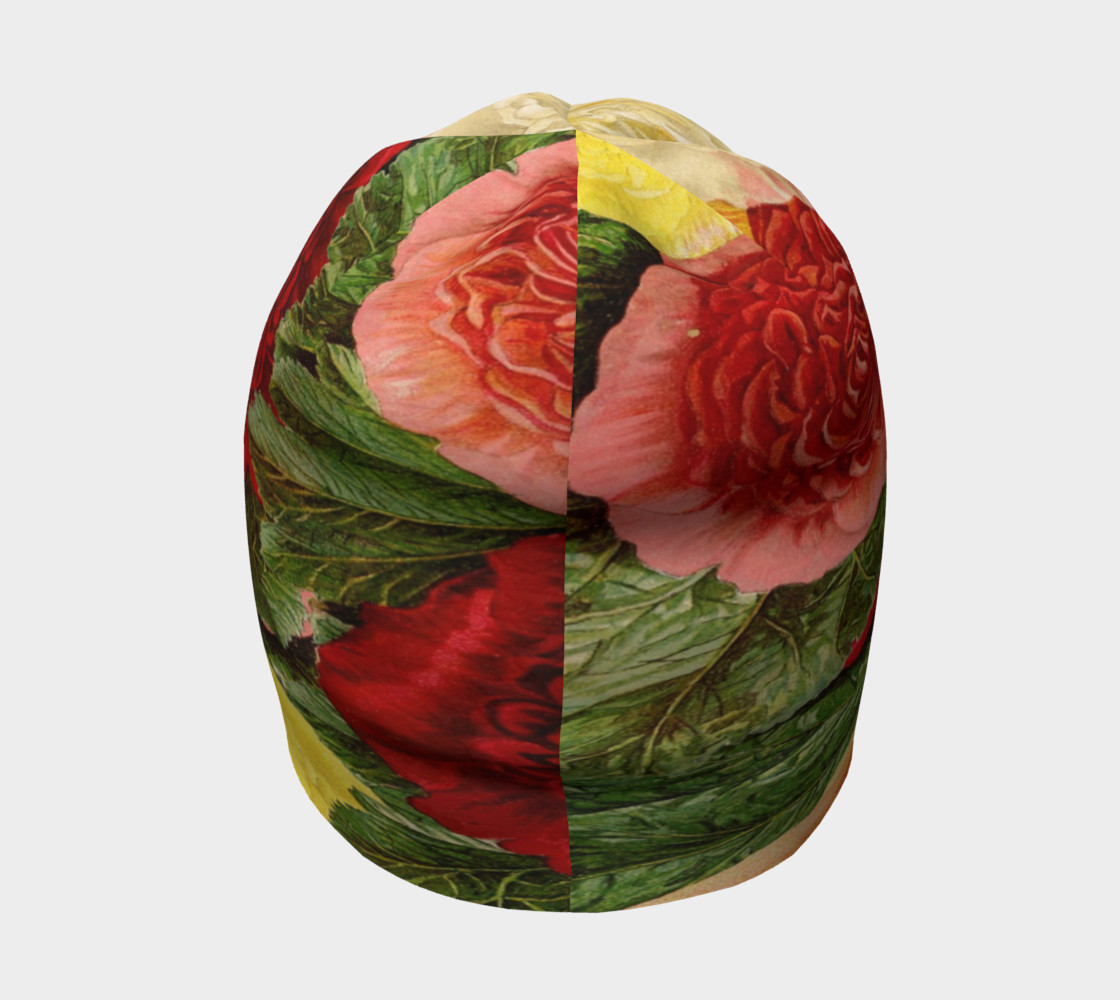 Antique Roses Design Beanie preview #4