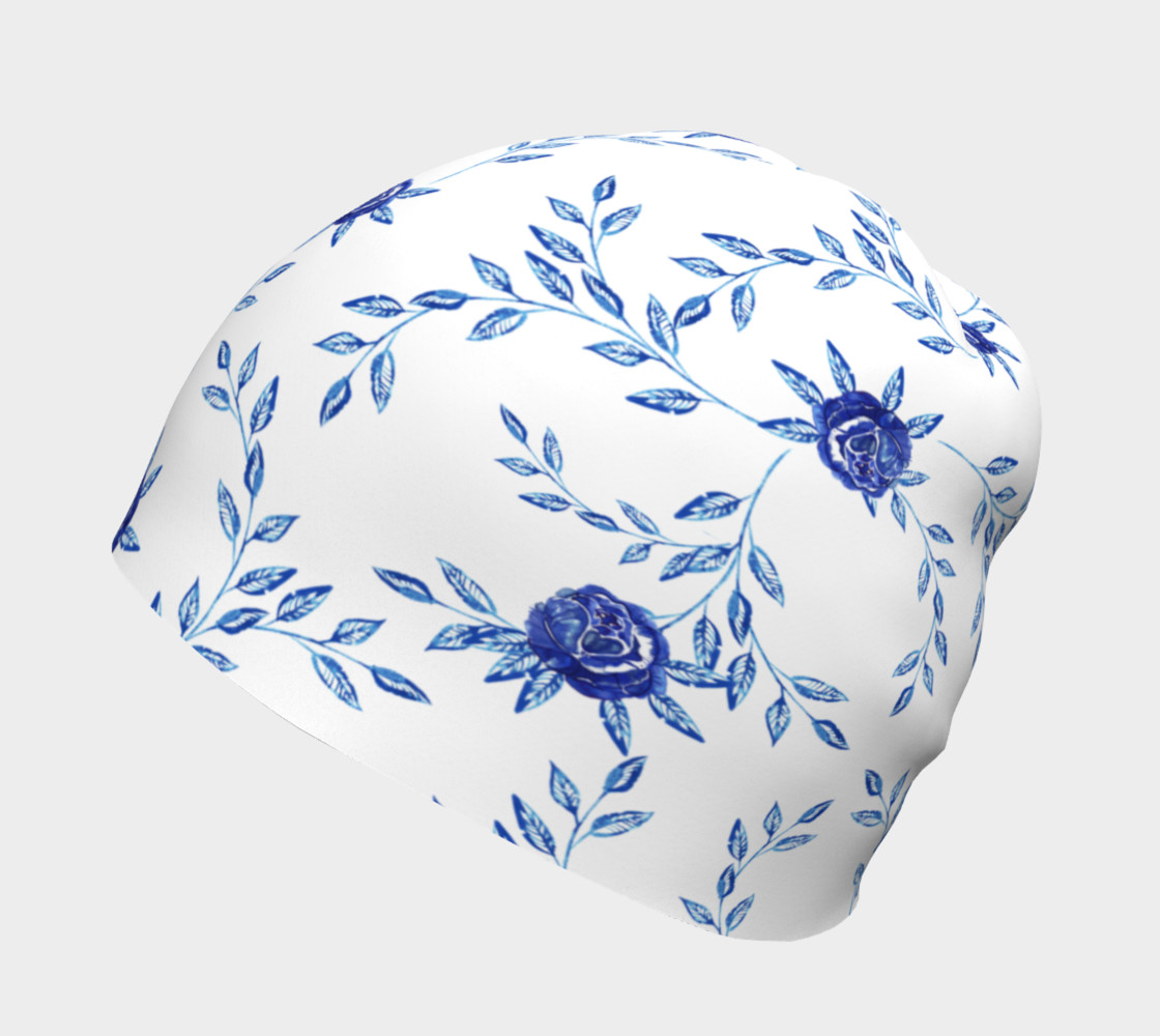 Blue Flowers Beanie 2 preview #2