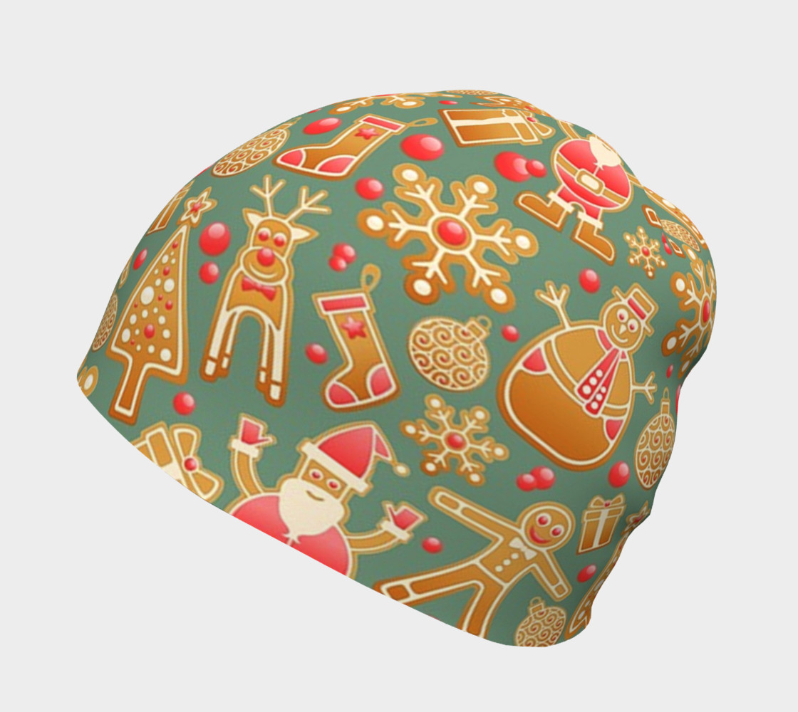 1950s Christmas Gingerbread beanie preview #2