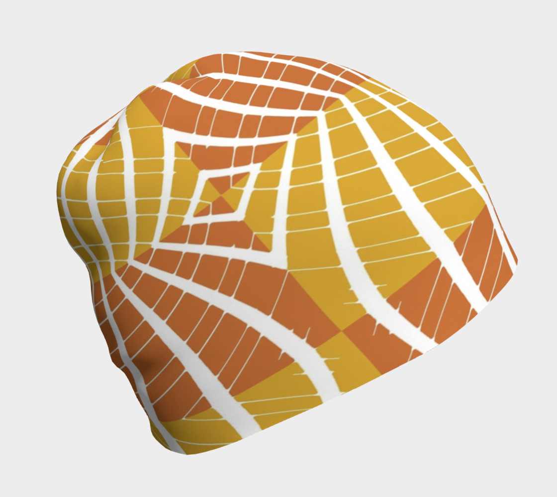 geometric pumpkin beanie preview #1