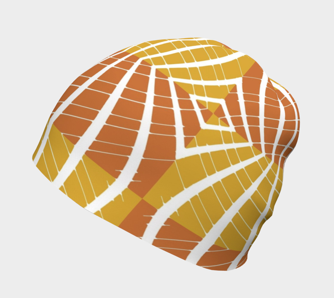 geometric pumpkin beanie preview #2