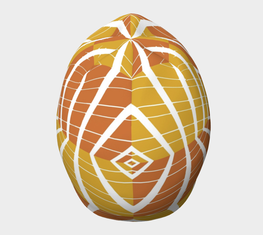 geometric pumpkin beanie preview #5