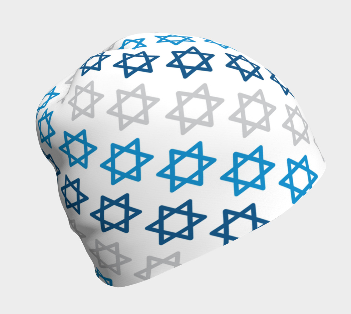 Aperçu de Star of David Hanukkah Beanie #1