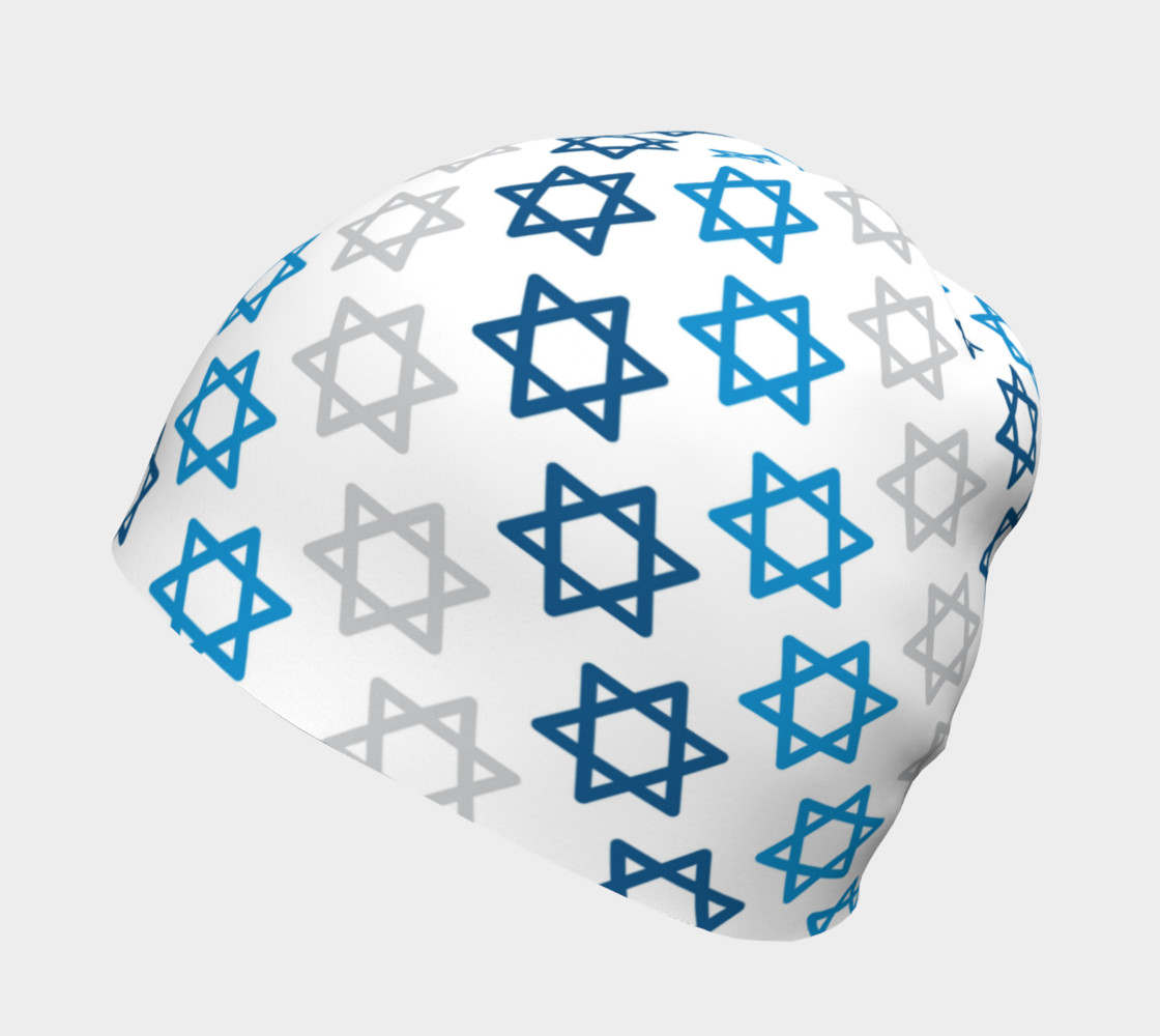 Aperçu de Star of David Hanukkah Beanie #2