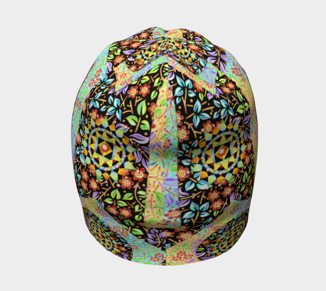 Aperçu de Filigree Floral Patchwork Beanie #4