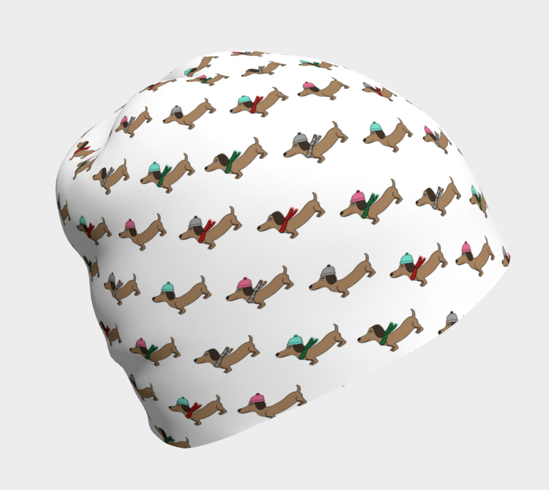 Dachshund Through the Snow Beanie preview #1