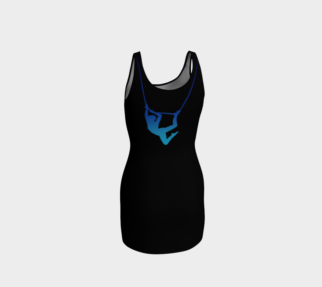 Aerial Ombre - Midnight Rainbow BodyCon Yoga Tank Top Dress preview #3