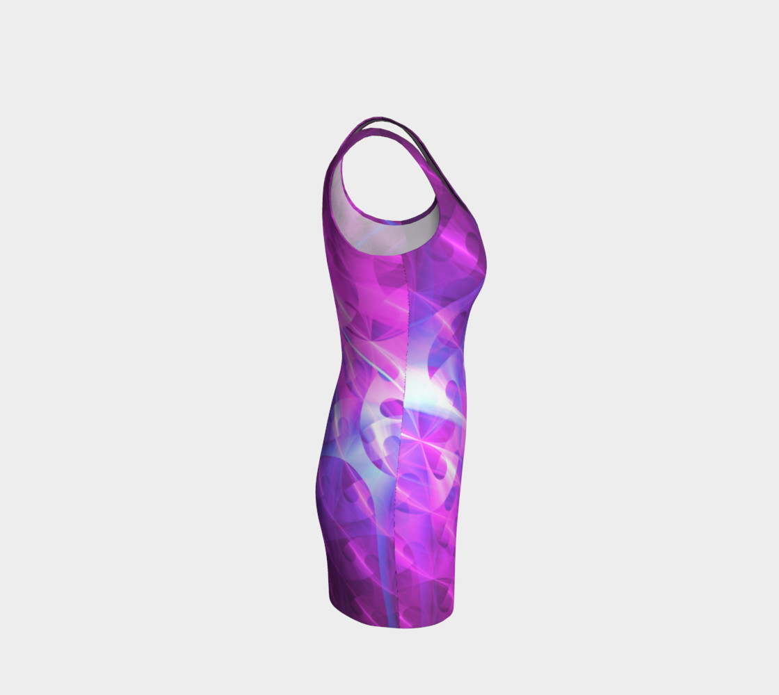 shiny purple dress