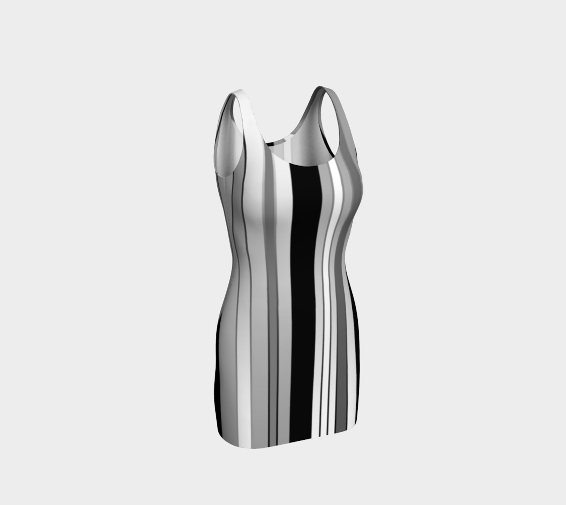 Ombre Stripes in Black, White and Gray preview #1