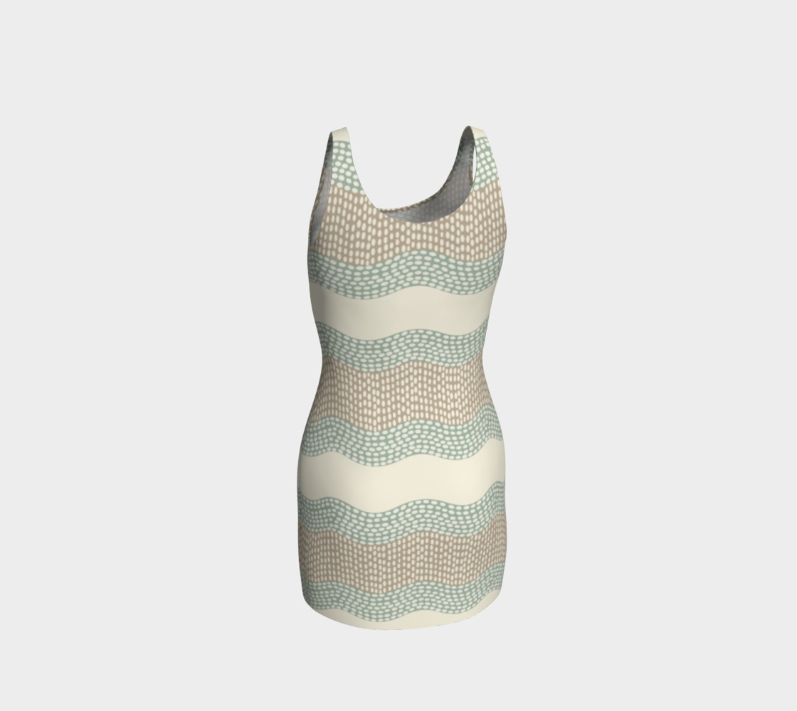 Wavy River 6 in Cream, Sage Green and Tan preview #3