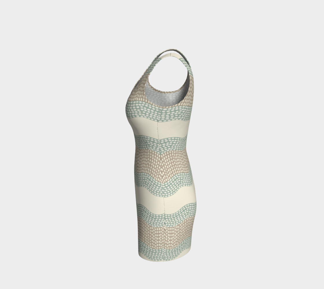 Wavy River 6 in Cream, Sage Green and Tan preview #2