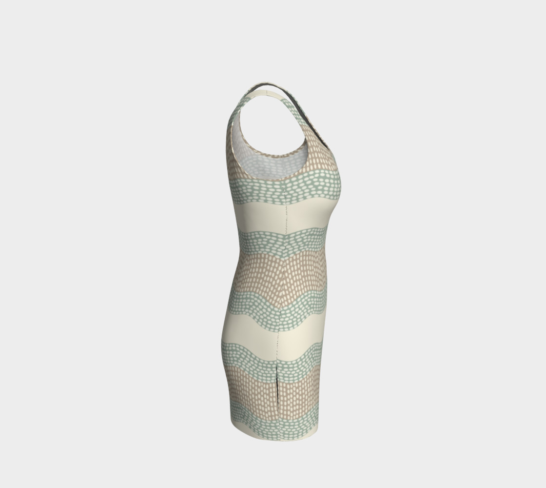 Wavy River 6 in Cream, Sage Green and Tan preview #4