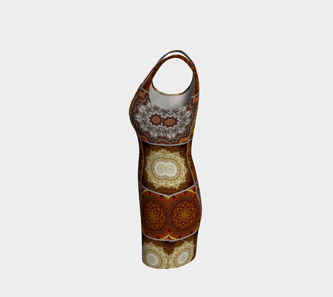Golden Thai Crazy Quilt Bodycon Dress preview #2